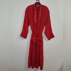 VICTORIA'S SECRET  Red Satin Robe